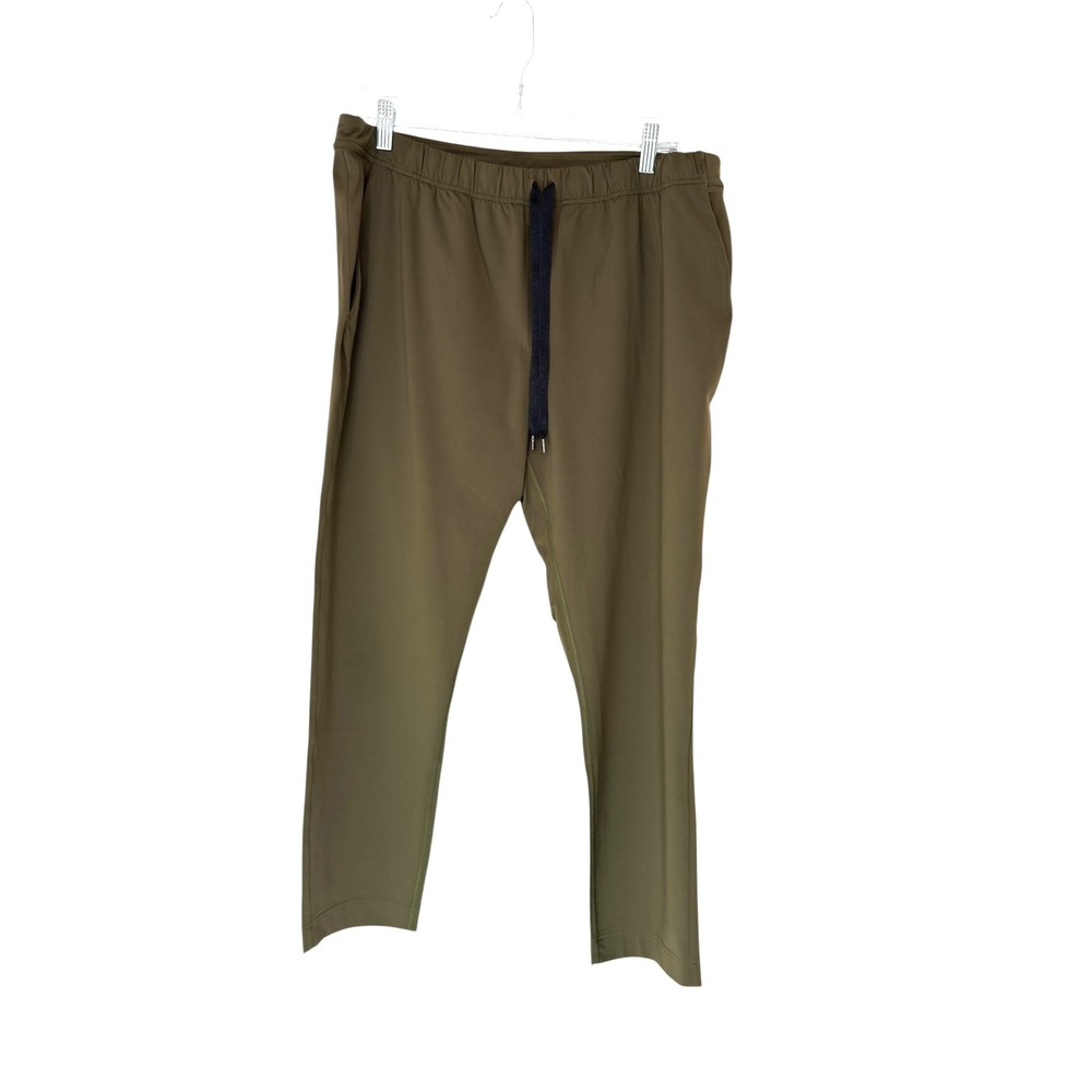 Lululemon Jogger Pants Women's Olive Green Pull On Ankle Stretch Basic Casual
